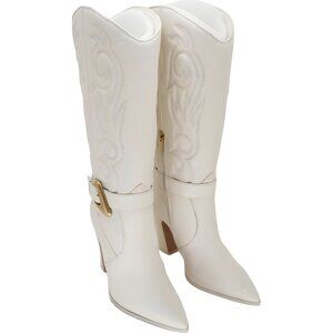Vince Camuto White Heeled Boots